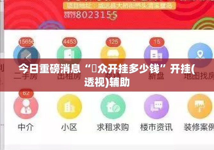 今日重磅消息“恵众开挂多少钱”开挂(透视)辅助