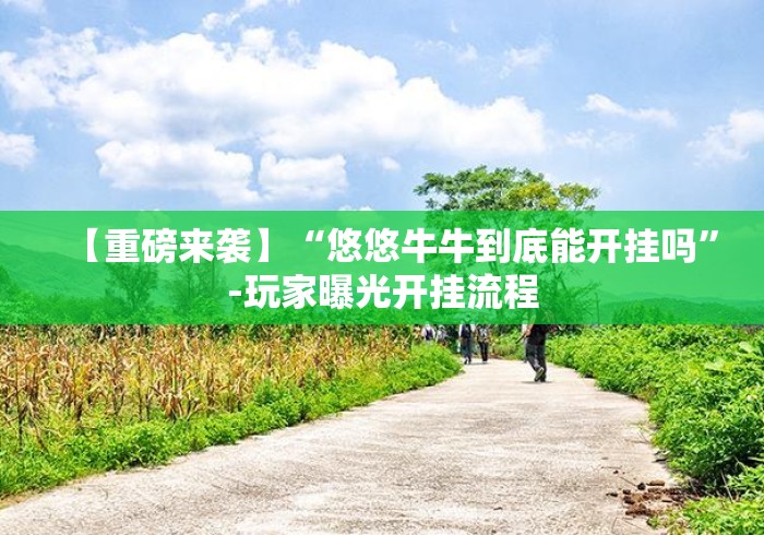 【重磅来袭】“悠悠牛牛到底能开挂吗”-玩家曝光开挂流程