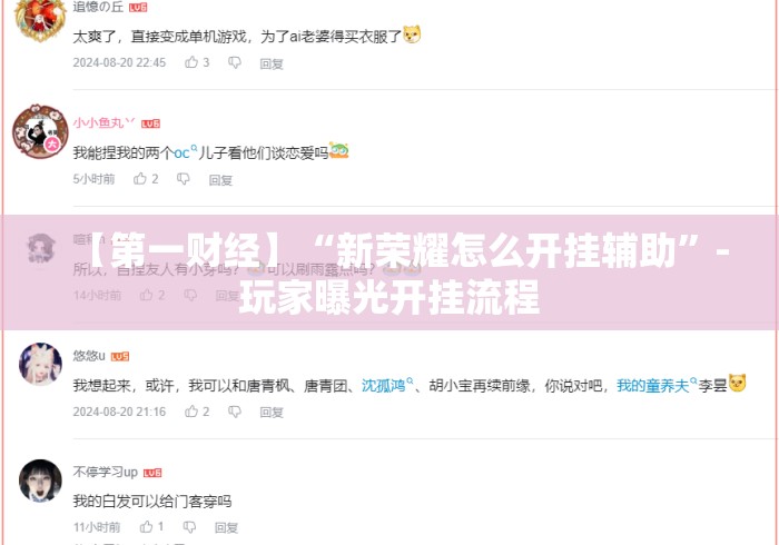 【第一财经】“新荣耀怎么开挂辅助”-玩家曝光开挂流程
