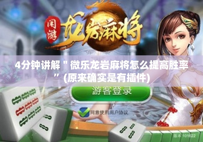 4分钟讲解＂微乐龙岩麻将怎么提高胜率”(原来确实是有插件)